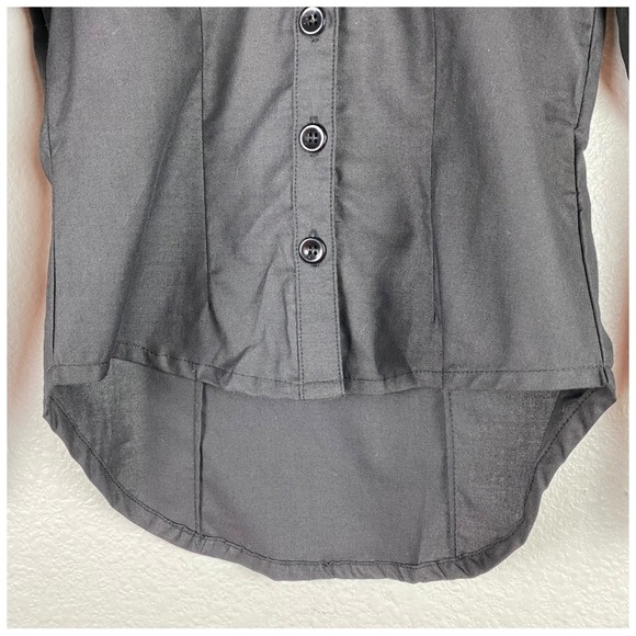 NWT Liv Kids Sequin Button Down Long Sleeve Shirt in Black‎ Size 4/5 - Picture 3 of 10